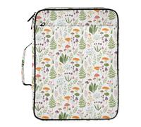 Grckit File Organizer Bag Colorful Wild Plants Expanding Accordion File Folder with 7 Pockets, Water-Resistant Portable Document Organizer for Office School Home Travel, A4 Letter Size