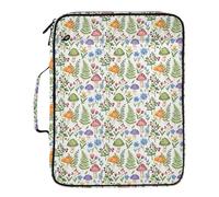 Grckit File Organizer Bag Colorful Wild Plants Expanding Accordion File Folder with 7 Pockets, Water-Resistant Portable Document Organizer for Office School Home Travel, A4 Letter Size