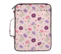 Grckit File Organizer Bag Cosmos Flowers Expanding Accordion File Folder with 7 Pockets, Water-Resistant Portable Document Organizer for Office School Home Travel, A4 Letter Size