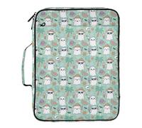 Grckit File Organizer Bag Cute Summer Ghost Expanding Accordion File Folder with 7 Pockets, Water-Resistant Portable Document Organizer for Office School Home Travel, A4 Letter Size