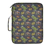 Grckit File Organizer Bag Dinosaur Monster Trucks Expanding Accordion File Folder with 7 Pockets, Water-Resistant Portable Document Organizer for Office School Home Travel, A4 Letter Size