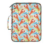 Grckit File Organizer Bag Lobster Shellfish Summer Expanding Accordion File Folder with 7 Pockets, Water-Resistant Portable Document Organizer for Office School Home Travel, A4 Letter Size