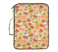 Grckit File Organizer Bag Mediterranean Summer Pattern Expanding Accordion File Folder with 7 Pockets, Water-Resistant Portable Document Organizer for Office School Home Travel, A4 Letter Size