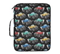 Grckit File Organizer Bag Monster Trucks Expanding Accordion File Folder with 7 Pockets, Water-Resistant Portable Document Organizer for Office School Home Travel, A4 Letter Size