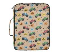 Grckit File Organizer Bag Monster Trucks Pattern Expanding Accordion File Folder with 7 Pockets, Water-Resistant Portable Document Organizer for Office School Home Travel, A4 Letter Size