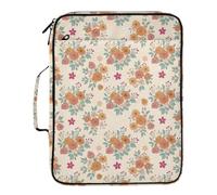 Grckit File Organizer Bag Orange Roses Expanding Accordion File Folder with 7 Pockets, Water-Resistant Portable Document Organizer for Office School Home Travel, A4 Letter Size