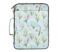 Grckit File Organizer Bag Spring Floral Theme Expanding Accordion File Folder with 7 Pockets, Water-Resistant Portable Document Organizer for Office School Home Travel, A4 Letter Size