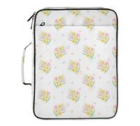 Grckit File Organizer Bag Spring Floral Theme Expanding Accordion File Folder with 7 Pockets, Water-Resistant Portable Document Organizer for Office School Home Travel, A4 Letter Size