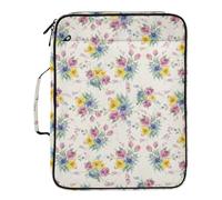 Grckit File Organizer Bag Spring Watercolor Bouquet Expanding Accordion File Folder with 7 Pockets, Water-Resistant Portable Document Organizer for Office School Home Travel, A4 Letter Size