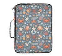 Grckit File Organizer Bag Summer Mediterranean Pattern Expanding Accordion File Folder with 7 Pockets, Water-Resistant Portable Document Organizer for Office School Home Travel, A4 Letter Size