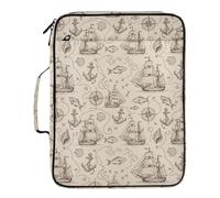 Grckit File Organizer Bag Vintage Sailing Ships Expanding Accordion File Folder with 7 Pockets, Water-Resistant Portable Document Organizer for Office School Home Travel, A4 Letter Size