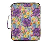 Grckit File Organizer Bag Vintage Spring Flowers Expanding Accordion File Folder with 7 Pockets, Water-Resistant Portable Document Organizer for Office School Home Travel, A4 Letter Size