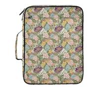 Grckit File Organizer Bag Vintage Spring Flowers Expanding Accordion File Folder with 7 Pockets, Water-Resistant Portable Document Organizer for Office School Home Travel, A4 Letter Size