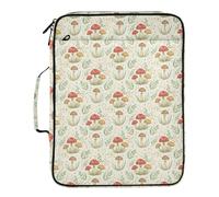 Grckit File Organizer Bag Watercolor Art Mushroom Expanding Accordion File Folder with 7 Pockets, Water-Resistant Portable Document Organizer for Office School Home Travel, A4 Letter Size