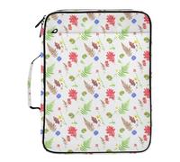 Grckit File Organizer Bag Watercolor Botanical Expanding Accordion File Folder with 7 Pockets, Water-Resistant Portable Document Organizer for Office School Home Travel, A4 Letter Size