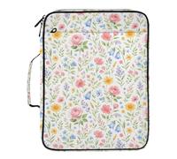 Grckit File Organizer Bag Watercolor Floral Botanical Expanding Accordion File Folder with 7 Pockets, Water-Resistant Portable Document Organizer for Office School Home Travel, A4 Letter Size