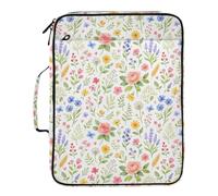 Grckit File Organizer Bag Watercolor Floral Botanical Expanding Accordion File Folder with 7 Pockets, Water-Resistant Portable Document Organizer for Office School Home Travel, A4 Letter Size