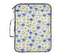 Grckit File Organizer Bag Wildflower Pattern Expanding Accordion File Folder with 7 Pockets, Water-Resistant Portable Document Organizer for Office School Home Travel, A4 Letter Size