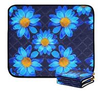 Grckit Midnight Bloom Pee Pads for Dogs, 3-Pack Washable Puppy Pads Reusable Dog Pee Pad Non-Slip Training Pads for Potty, Crate, Bed, 20x24in