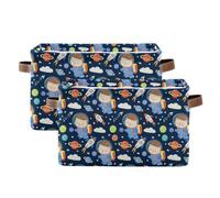 Grckit Space Hedgehogs Pattern Storage Baskets Foldable Fabric Baskets Large Storage Bins for Organizing Shelves Closet Home, Decorate Your Rooms