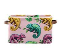 Grckit Tropical Reptiles Pattern Storage Baskets Foldable Fabric Baskets Large Storage Bins for Organizing Shelves Closet Home, Decorate Your Rooms