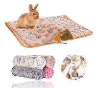 Grddaef 4Pcs Inch Guinea Pig Blanket, 30X20 Bunny Washable & Plush Flannel Sleeping Mats Pad Rabbit Bedding Cage Liners for Hamster Guinea Pig Chinchilla Hedgehog Ferret Small Animal