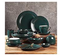 GRDDBZA Dinnerware Set Dinner Party Tableware Service Set 48pcs Ceramics Dinnerware Sets, Porcelain Dishes Set, Complete Table Service, Compatible with Microwave and Dishwasher
