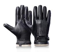 Grdnpro Winter Sheepskin Leather Gloves For Men, Thermal Cashmere Lining Touchscreen Texting Typing Dress Driving Motorcycle Gloves,s