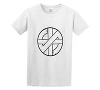 GRDPGC Men's Casual Shirt Crass Symbol Comfortable Fabrics to accompany You All Summer White