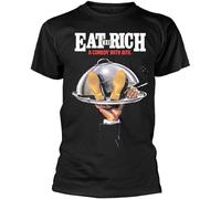 GRDPGC Men's Comic Strip Presents - Eat The Rich Black T-Shirt Black