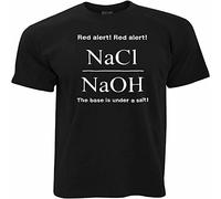 GRDPGC Mens Funny Chemistry T Shirt This Base is Under A Salt Assault Pun Joke Science Black