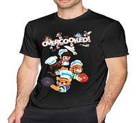 GRDPGC Men's Overcooked Short Sleeve T-Shirt Adult Teehirts Black