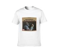 GRDPGC Men's Round Neck T-Shirt Otis Redding The Dock of The Bay Button Closure White