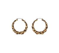 GRDSAW Leopard Dangle Earrings for Women Statement Square Drop Flash Metal Earrings Disc Earring Geometric Modeling Animal Print Stud Earring Fashion Jewelry, Zinc, No Gemstone
