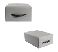 GRDSGRD Pilates Reformer Sitting Box, Pilates Reformer Accessory with Exercises for Home Gym Posture Correction,Gray