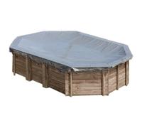 Gre Accessories Oval Pool Winter Cover Canelle Beige 605 x 405 cm
