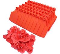 Greabuy 100Pcs Livestock Identification Markers for Tracking of Sheep Swine and Other Farm Animals Large Animal Ear Identifiers