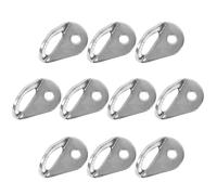 Greabuy 10Pcs Rock Climbing Anchors Hanger Bolts Stainless Steels Hanger Plate For Mountaineering Rappelling Hiking Camping Travel Camping Accessories