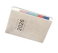 Greabuy 2026 Academic Journal 360 Pages Dated PU Leather Day Planner with Bookmarks for Scheduling Paper