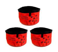 Greabuy 3pieces Pet Foldable Space Saving Bowl Portable Travel Dish Ensuring Convenience For Feeding During Outside Adventure Bowls For Dogs Bowls For Cats Water Bowl