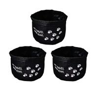 Greabuy 3pieces Pet Foldable Space Saving Bowl Portable Travel Dish Ensuring Convenience For Feeding During Outside Adventure Bowls For Dogs Bowls For Cats Water Bowl