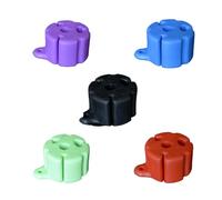 Greabuy 5Pcs Silicone Fishing Rod Fixed Balls Rods Stand AntiCollision Elastics Tie Downs Clip Fishing Accessories Fish Protectors