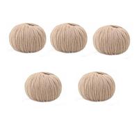 Greabuy 5Roll Knitting Yarn 109.36Yard Per Roll Soft Acrylic Crochet Thread for Sweater Scarves Hat Bag Knitting Crocheting Natural Dye