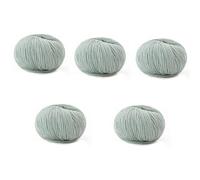 Greabuy 5Roll Knitting Yarn 109.36Yard Per Roll Soft Acrylic Crochet Thread for Sweater Scarves Hat Bag Knitting Crocheting Natural Dye