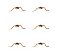 Greabuy 6Pcs High Simulation Artificial Fishing Lure with Bright Wire and Strong Hook Fly Baits for Most Water Types Fly Baits