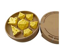 Greabuy 7Pcs Various Shape Dices Different Number of Face Educational Digital Number Desktop Entertainment Dices Set Multi Sided
