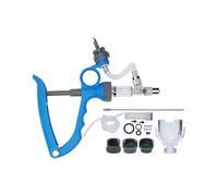 Greabuy Accuracy Cattle Immunization Infuser 2ml Modifiable Administering Automatic Rustless Tool for Farm Animals Animal Automatic Needle Immunization Infuser