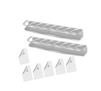 Greabuy Acrylic 8 Slot Organiser for Vials Cosmetics and Lab Tubes Efficient Space Saving Storage Solution Transparency Medicine Bottle Rack