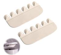 Greabuy Adjustable Toilet Seat Guard Waterproof PVC Construction Easy Installation Bathroom Cleanliness Toilet Seat Guard