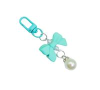 Greabuy Bowknot Pearls Cellphone Charm Stylish Short Pendant Jewelry Lanyard Ornaments Suitable for Phone Strap